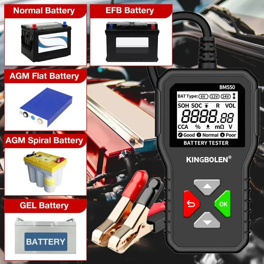 Kingbolen BM550 Car Battery Analyzer For Vehicle Health