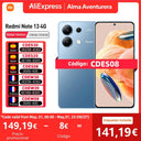Redmi Note 13 Global Version 128GB 256GB Snapdragon 685 AMOLED 120Hz Camera 108MP Fast Charging 33W NFC