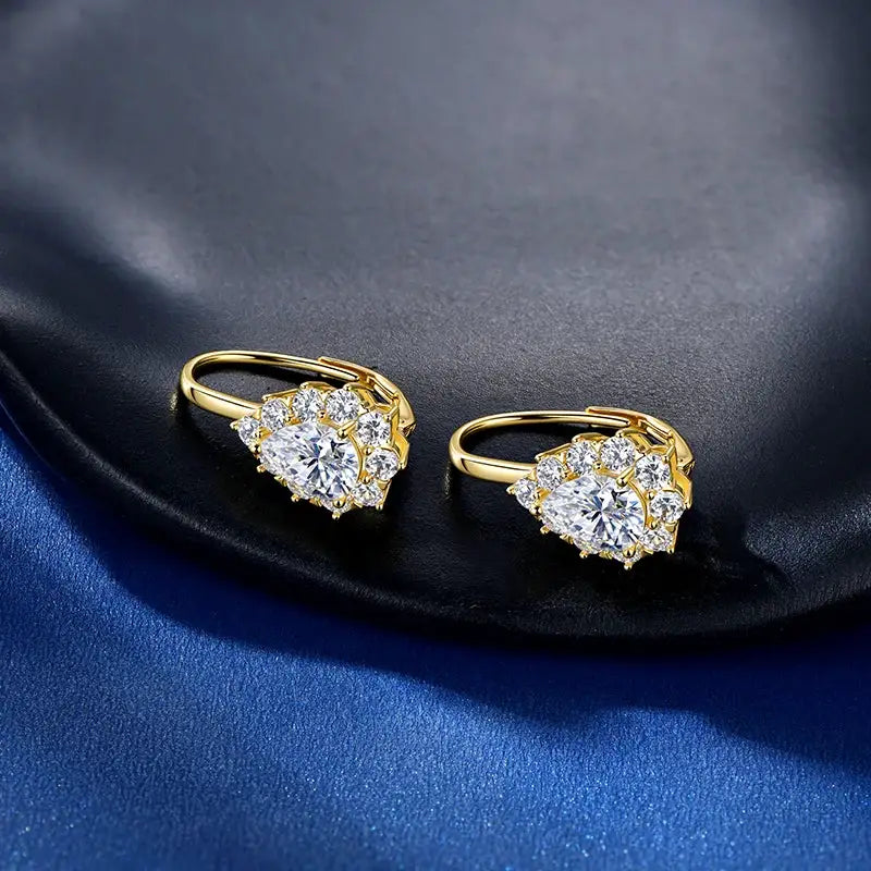Oxtao Gold Moissanite Clip Earring — product image 3