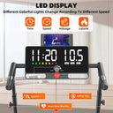 Space Saving Treadmill With Adjustable Armrest And LED Display