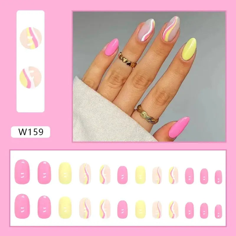Reusable Floral Nail Tips for DIY Nails — product view 13