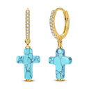Mula Sterling Silver Golden Earrings