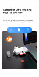 Otg Type C Card Reader Usb 2 0 Tf Mirco Sd Adapter 6in1