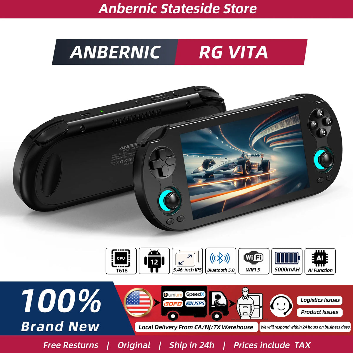 Anbernic RG VITA Retro Handheld Game Console IPS Touch Screen — product view 1