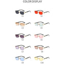 Trendy Rimless Rectangle Sunglasses for Men and Women Stylish