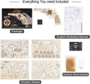 DIY Wooden Rubber Band Gun Puzzle Set