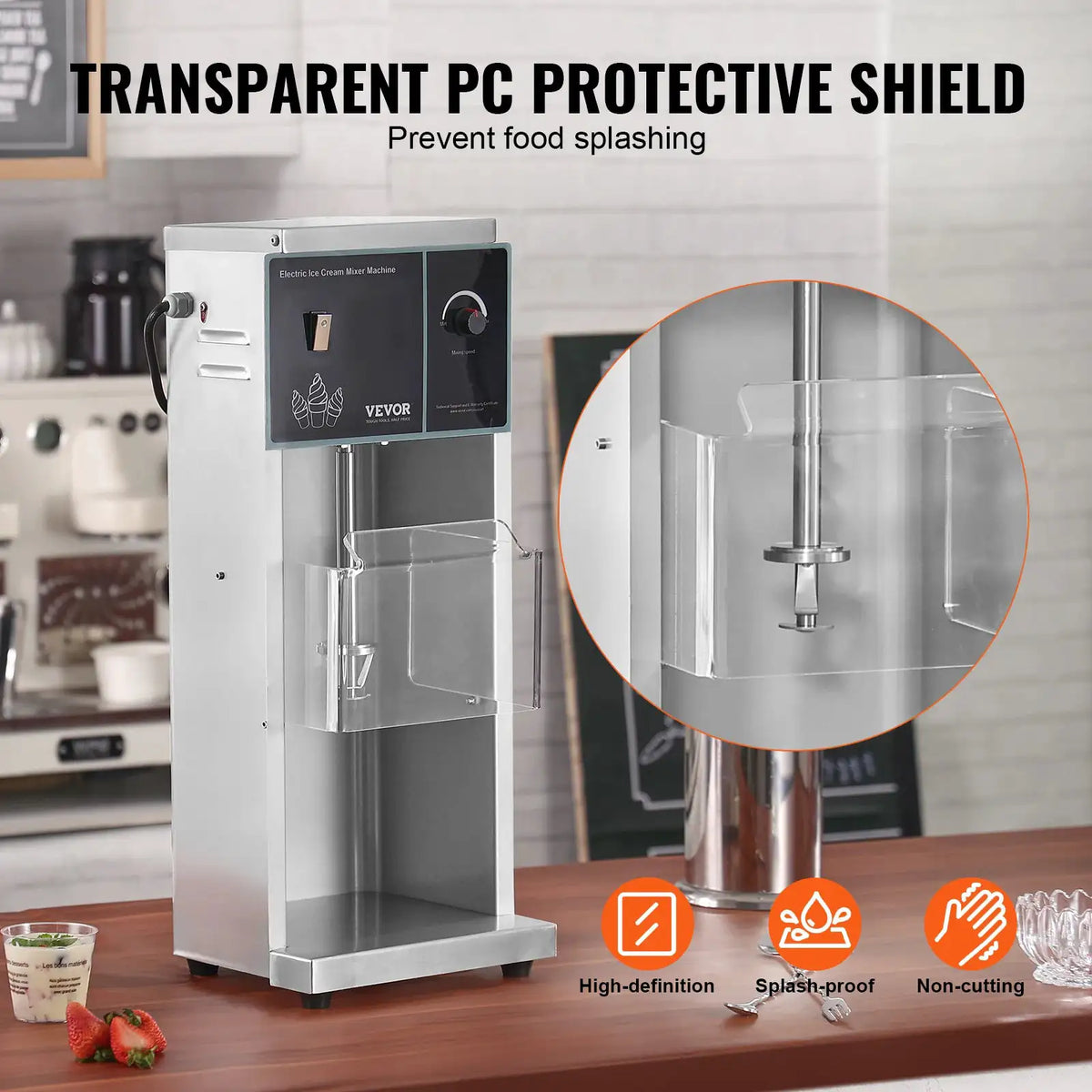 SucceBuy Ice Cream Blender High-Speed Ice Cream Maker Mixer Stir — product view 6