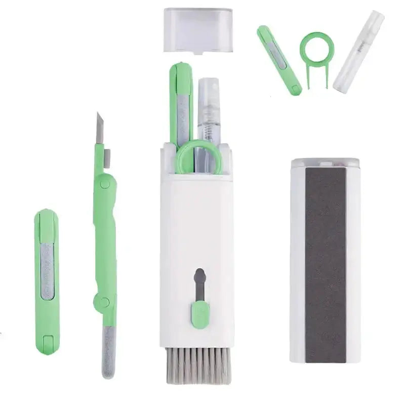 7 in 1 Computer Keyboard Cleaner Brush Kit Earphone Cleaning Pen For Headset Keyboard Cleaning Tools Cleaner Keycap Puller Kit