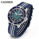 CADISEN Deep Explorer New Automatic Mechanical Watch Man Canvas Strap Wristwatch MIYOTA 8215 Luxury Luminous Waterproof Watches
