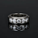 Starry Sky Moissanite Silver Ring