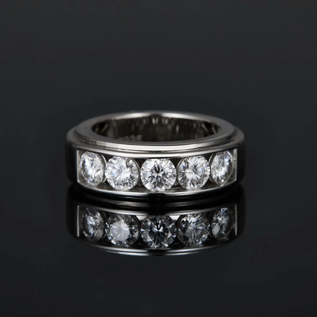 Starry Sky Moissanite Silver Ring — product image 4