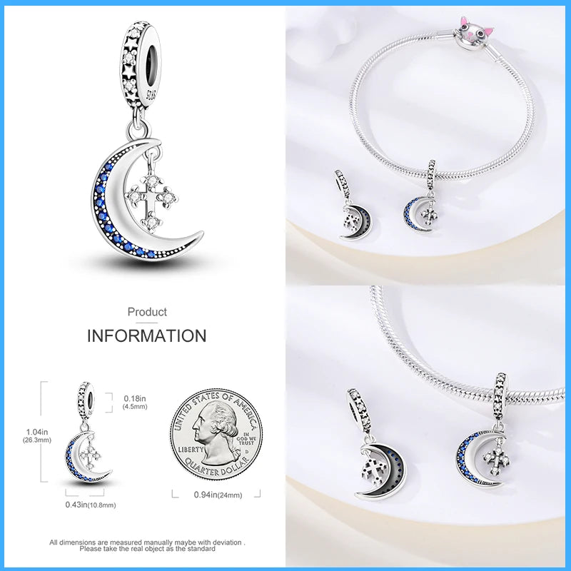 Sterling Silver Sparkling Zircon Star