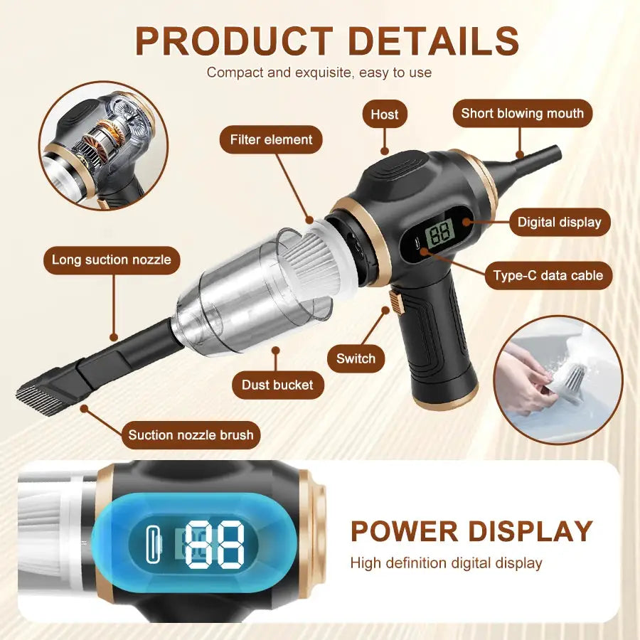 Pet Hair Car Handheld Wireless Vacuum — product image 6
