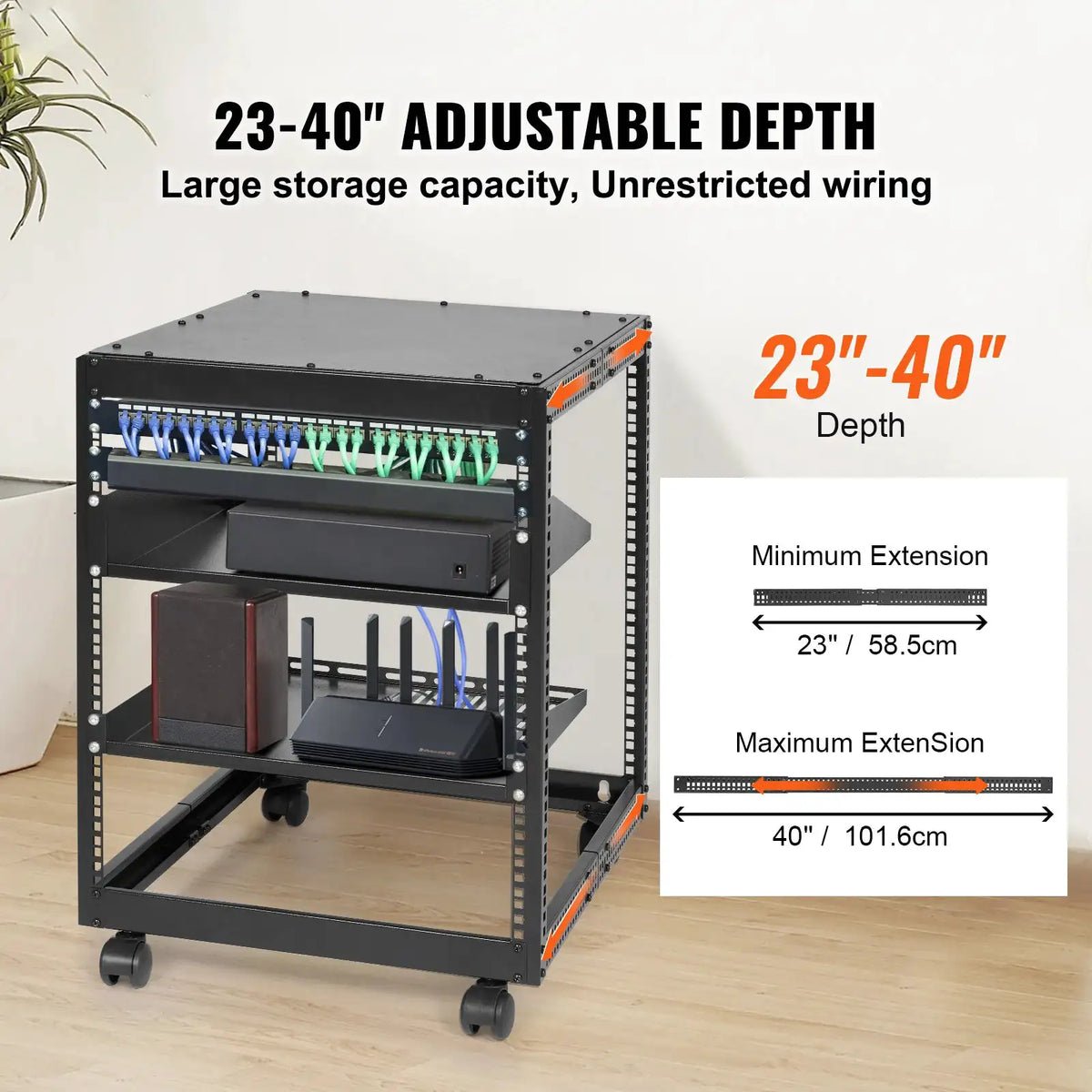 Heavy Duty Open Frame Server Rack — product view 2
