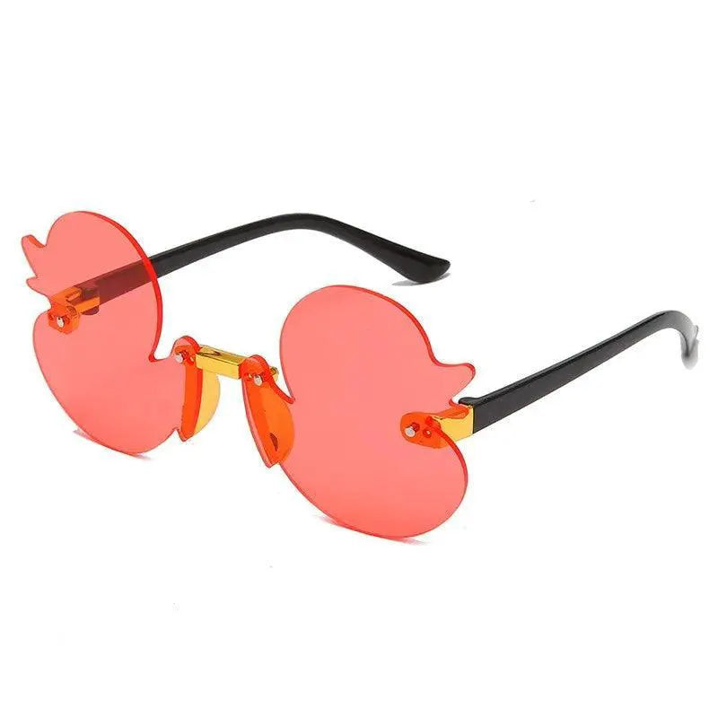 Cartoon Duck Shaped Kids Sunglasses With UV Protection