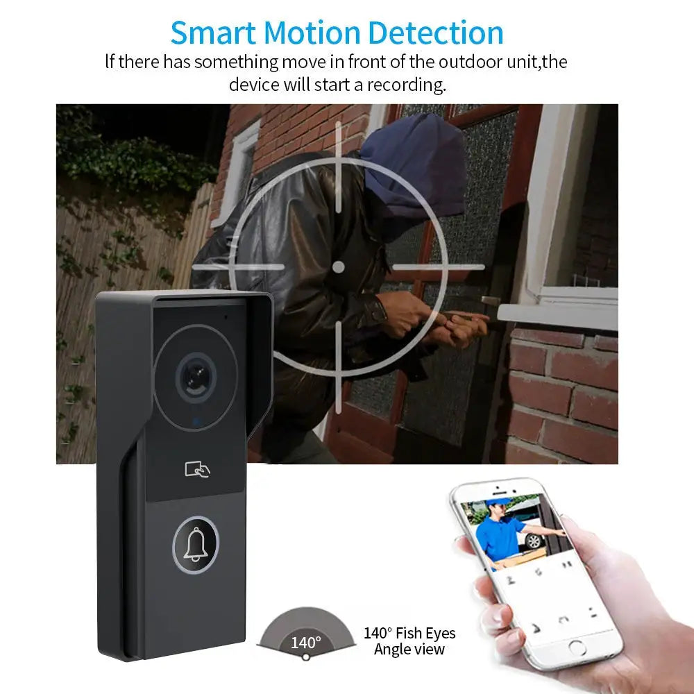Wifi Video Doorbell System 1080P Visual Doorphone Door Bell Camera Support Tuya App Video Intercom Kit for Home Villa Apartment