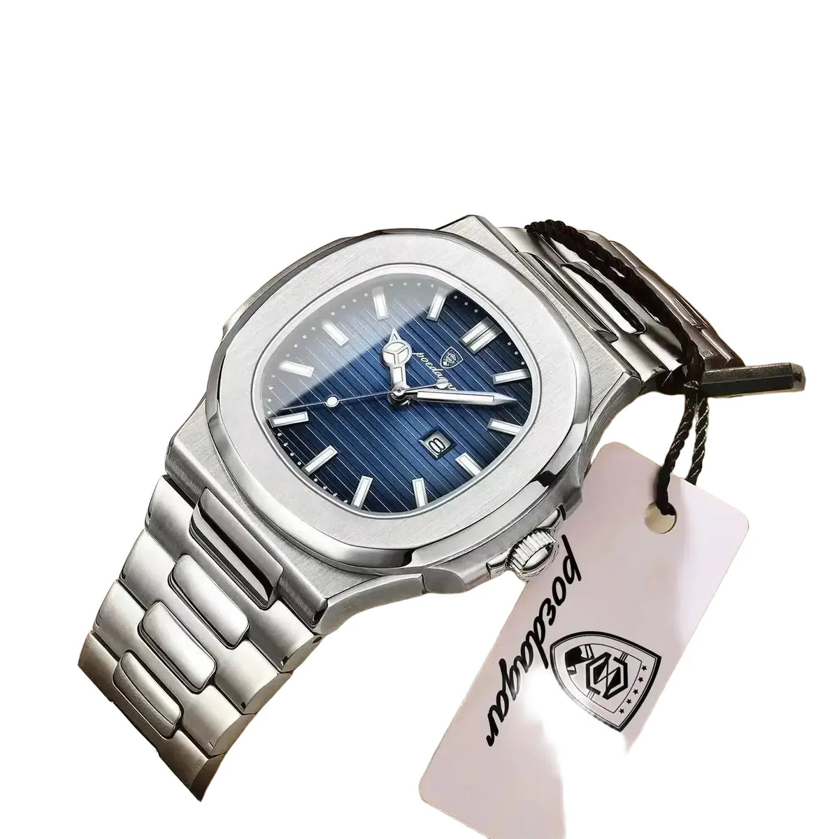 Poedagar Luxury Square Wristwatch — product view 1