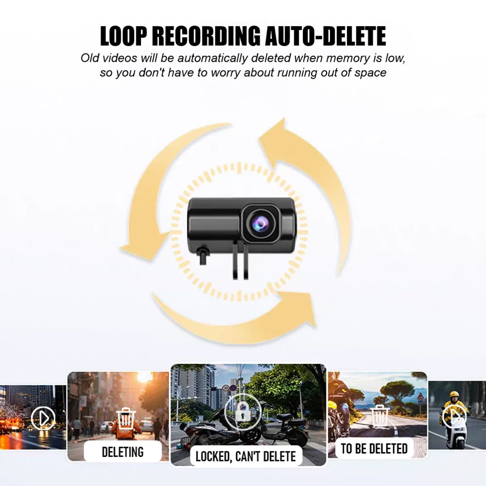 1080P Motorcycle Driving Dash Camera
