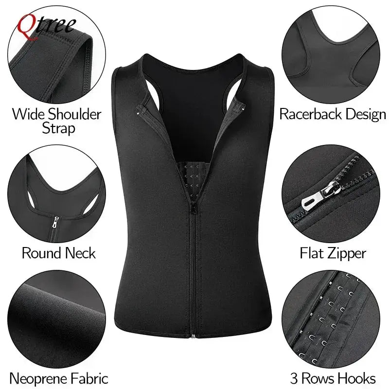 Qtree Mens Compression Shirt for Slimming Tummy Control