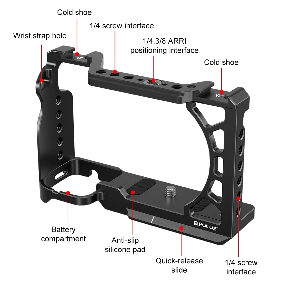 Puluz Metal Camera Stabilizer Cage