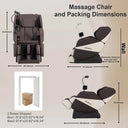 Zero Gravity Massage Chair, Full Body Shiatsu Recliner with Smart Touch Screen, 10 Massage Rollers, Heating & Foot Massage