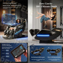 10D Dual Massage Chair with Heating Cape, SL Track, Zero Gravity, Leg & Foot Massage, Touch Screen & Bluetooth Audio