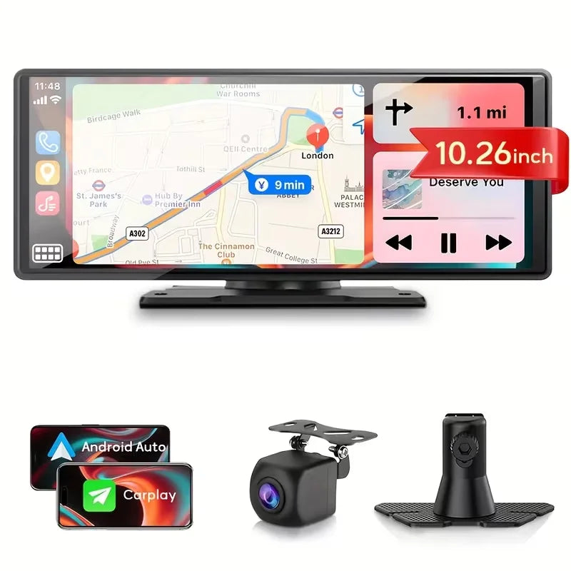 Wireless Car Touch Screen, Ultra HD Display, Built-in Audio — product view 1