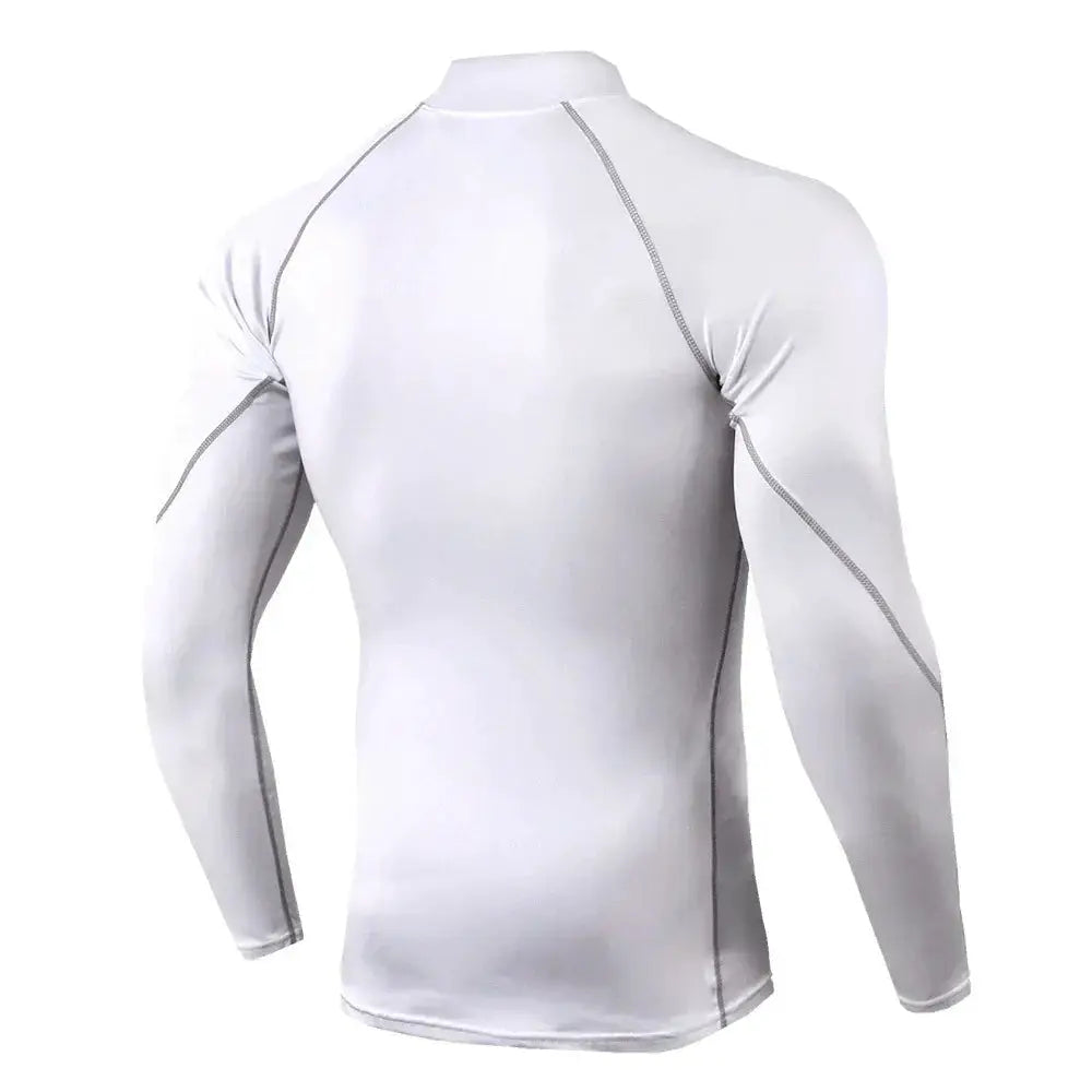 Men's Long Sleeve Compression Gym Tee Quick Dry Top