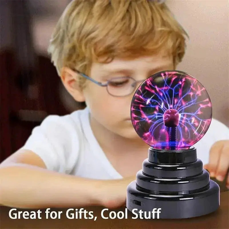 Touch Activated Plasma Ball Lamp Night Light For Kids