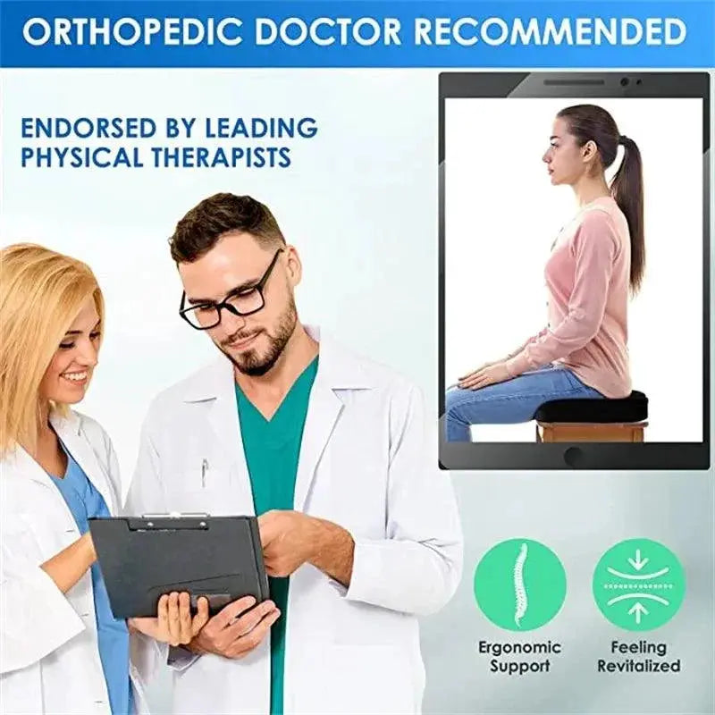 Ergonomic Gel Memory Foam Coccyx Cushion For Healthy Sitting