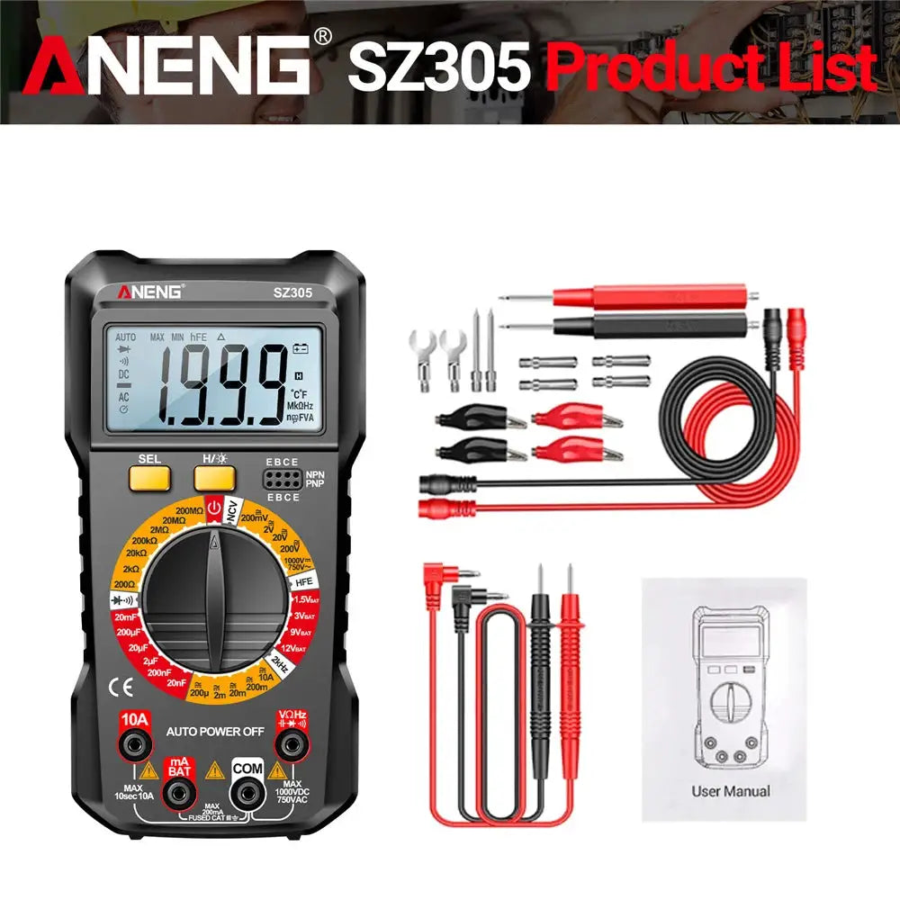 Aneng Digital AC DC Multimeter — product view 9