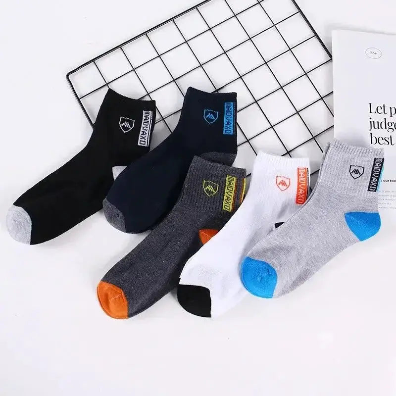 Lightweight Breathable Sports Socks 5 Pairs For Comfort