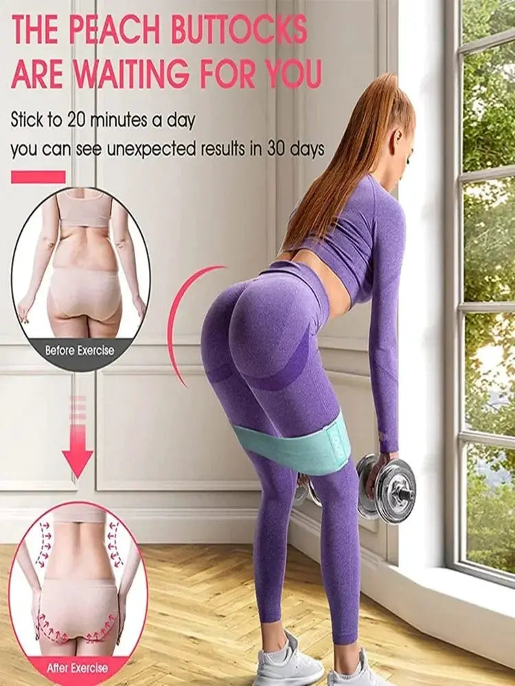 Anti Slip Yoga Bands for Legs Glutes — product view 8
