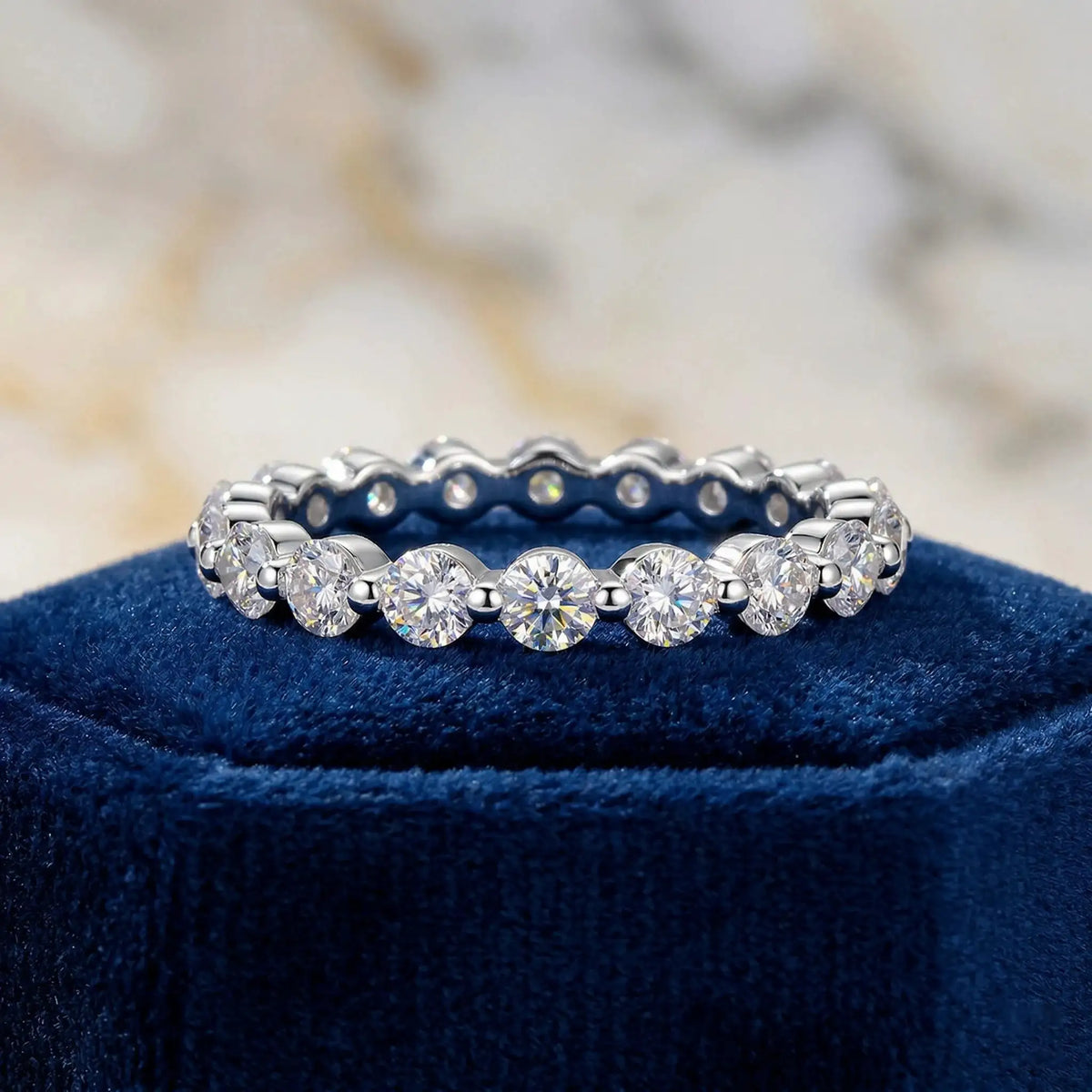 Elegant Sterling Moissanite Ring — product image 2