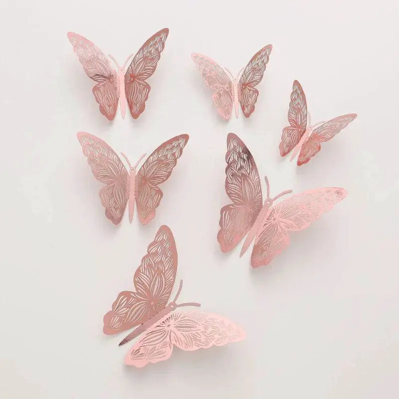 Butterfly Cake Toppers 12 Pcs Set Wedding Party Decor