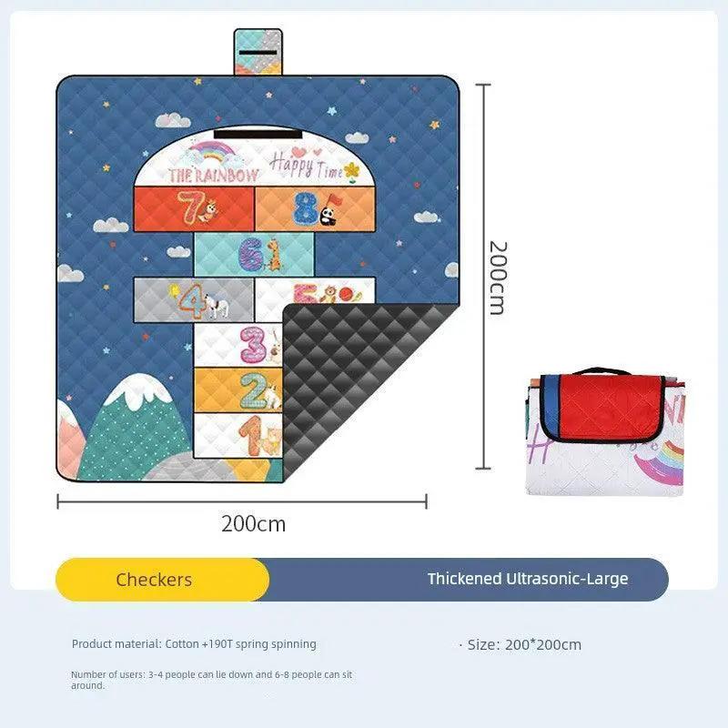 Waterproof Picnic Blanket for Families — [Ultrasonic thickened Waterproof] pineapple 150*200cm