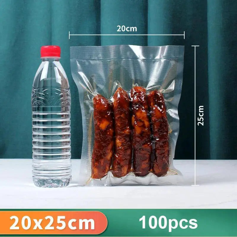Vacuum Sealed Food Storage Bags 100 Pack For Freshness