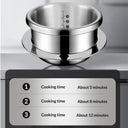 Portable 304 Stainless Steel Mini Pressure Cooker for Quick Meals