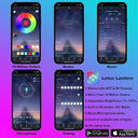 LED Car Ambient Lights Bluetooth RGB