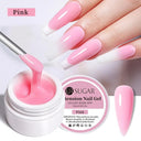Pink White Clear Nail Gel Extension Kit for DIY Nails