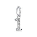 Sterling Silver Charm A-z Letters