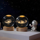 3D LED Night Light: USB Lamp with Galactic Solar System Design for Kids