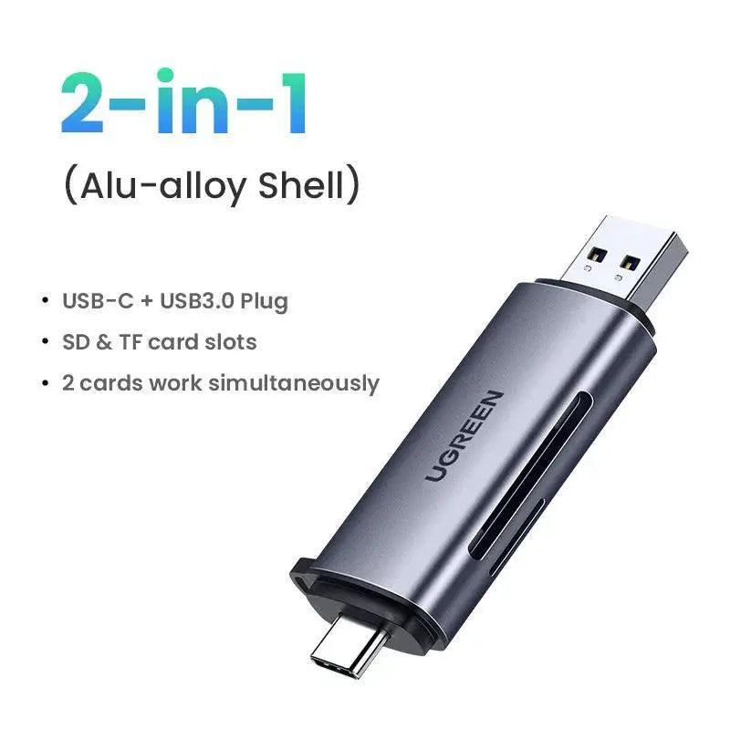 UGREEN Card Reader USB C USB 3.0 SD MicroSD TF Thunderbolt