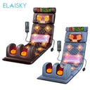 From USA Electric Massage Mattress Vibrating Heating Infrared Massager Cushion For Neck Back Foot Full Body Pain Stress Relief