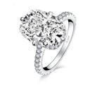 Moissanite Ring in Sterling Silver Cbtb