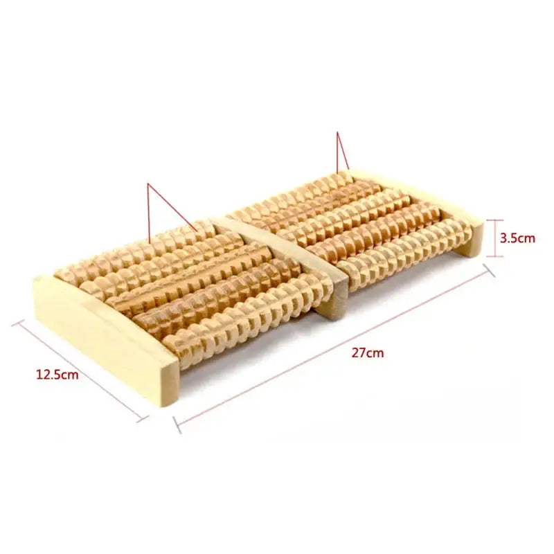 Massage Reflexology Natural Wooden Foot Roller Wood Care Relax Relief Massager Spa Gift Anti Cellulite Foot Massager Care