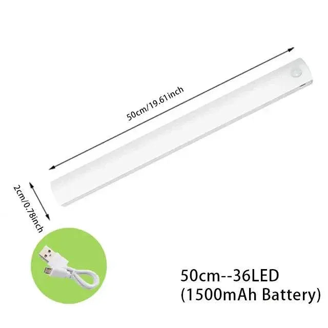 LED Motion Sensor Night Light USB Rechargeable Lamp