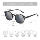 ZENOTTIC Vintage Steampunk Clip-On Sunglasses for All Styles