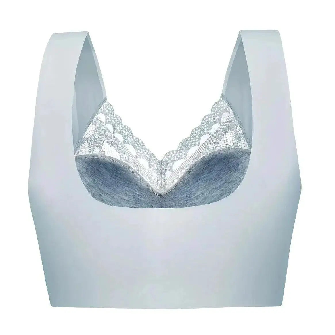 Blue Lace V Neck Camisole Set For Elegant Comfort Sizing