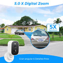 Solar Powered Outdoor Security Camera With 1080P